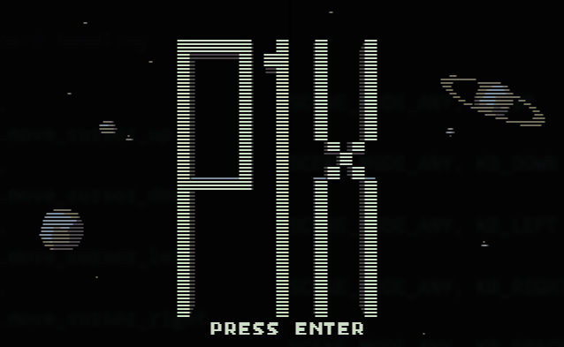 P1X logo screen