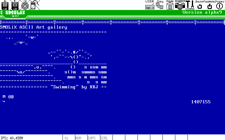 Text viewer screen