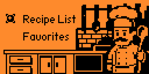 Cook Book Menu